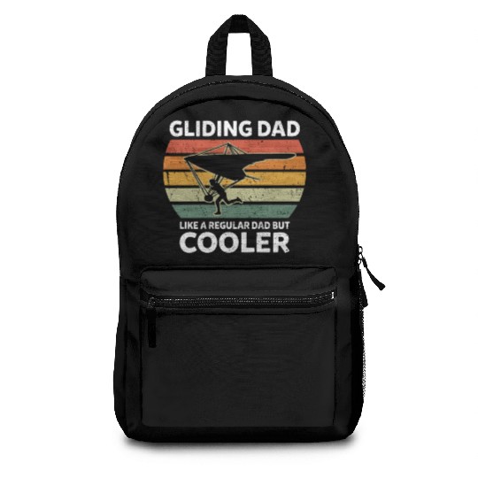 Retro Glider Dad Like A Regular Dad But Cooler Backpacks