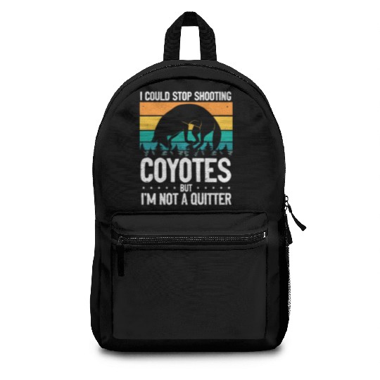 Coyote Trapping Coyote Hunting Yote Hunting Gift Backpacks