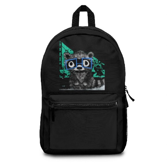 Raccoon #3 Mary Jane Bookworm Backpacks