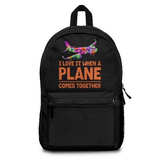 Airline Pilot Plane Comes Together Aircraft Pun Backpacks