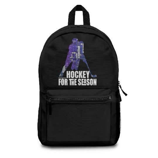 Motivational Season Of Pleasant Hockey Saying Backpacks