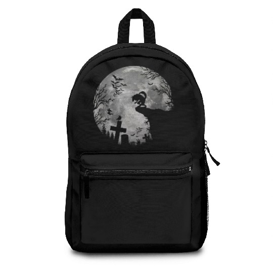 Halloween Werewolf Full Moon Bats and Black trick Backpacks