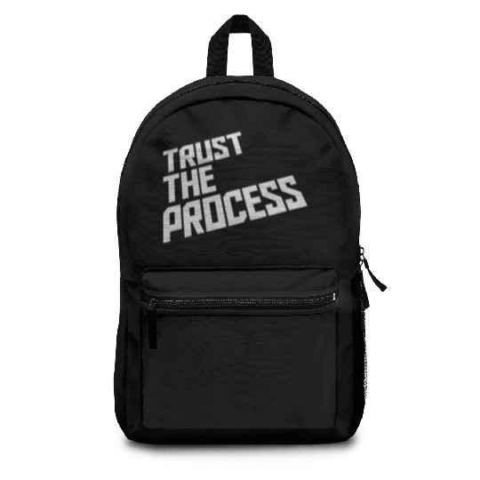 trust the process quote Backpacks