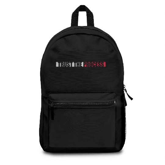trust the process quote Backpacks