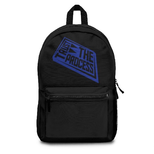 trust the process quote Backpacks