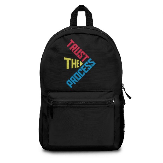 trust the process quote Backpacks