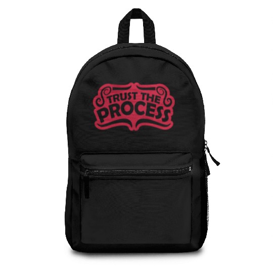 trust the process quote Backpacks