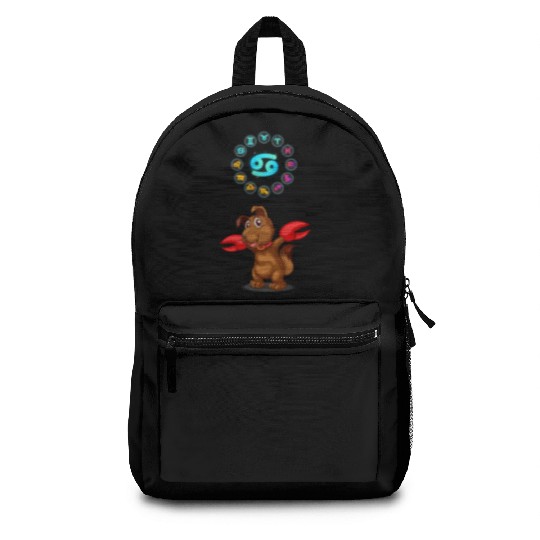 Funny Dog Lover Horoscope Cancer Zodiac Sign Cool Backpacks