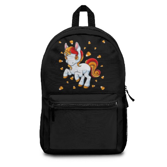 Halloween Unicorn Pony Candy Corn Halloween Backpacks