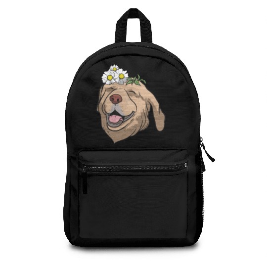 Dog Labrador Flower Backpacks
