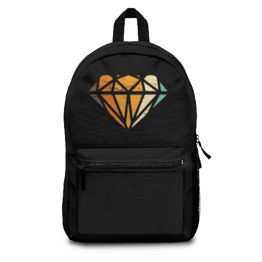 Vintage Diamond Gemstone Jewelry Jeweler Coral Backpacks
