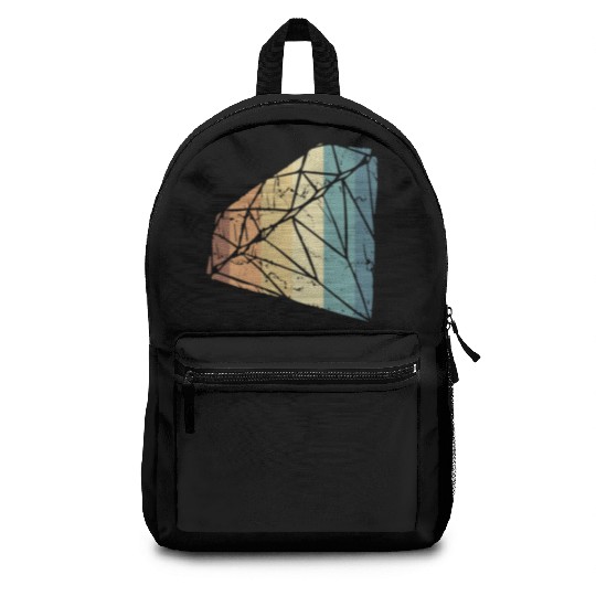 Vintage Diamond Gemstone Jewelry Jeweler Coral Backpacks