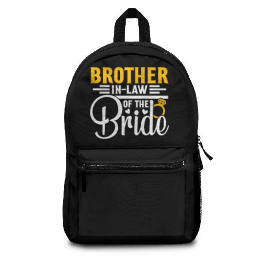 Brother in Law Of The Bride Wedding Party Matching Backpacks