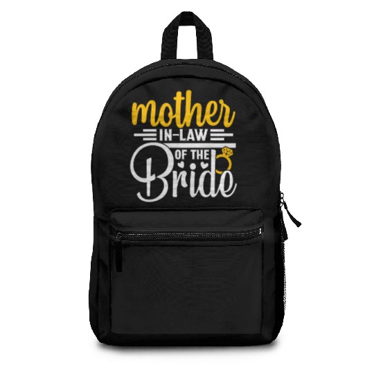 Mother in Law Of The Bride Wedding Party Matching Backpacks