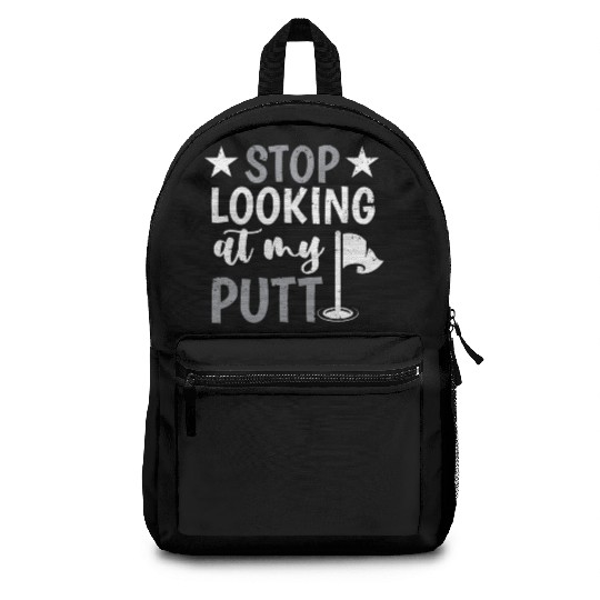 Funny Goofy Mini Golf Quotes Putt Putt Legend Backpacks