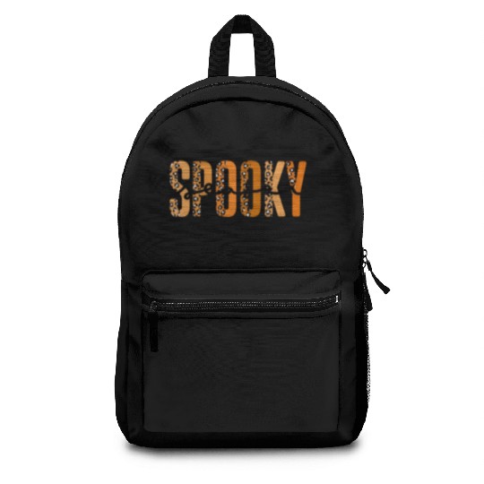 Spooky Season Halloween Leopard Backpacks