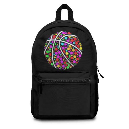 International Dot Day Colored Basketball Polka Dot Backpacks