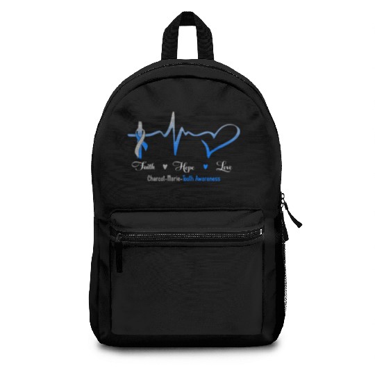 Faith Hope Love Charcot Marie Tooth Awareness Backpacks