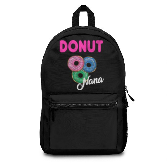 Womens Nana Donut Backpacks Grandmother Donut Lover