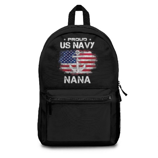 US Na vy Proud Nana Proud US Na vy Nana Grandma Backpacks