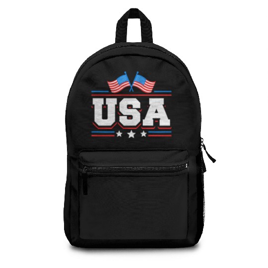USA Flag - US American Independence 4th Of July Backpacks