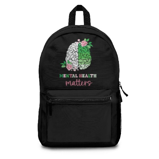 Green and Pink : Mental Health Matters Backpacks