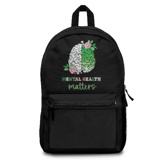 Green and Pink : Mental Health Matters Backpacks