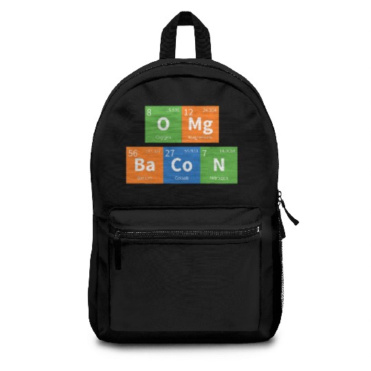 OMG Bacon Science Periodic Table Backpacks