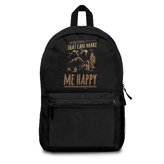 Camping nature friends mountains happy Backpacks