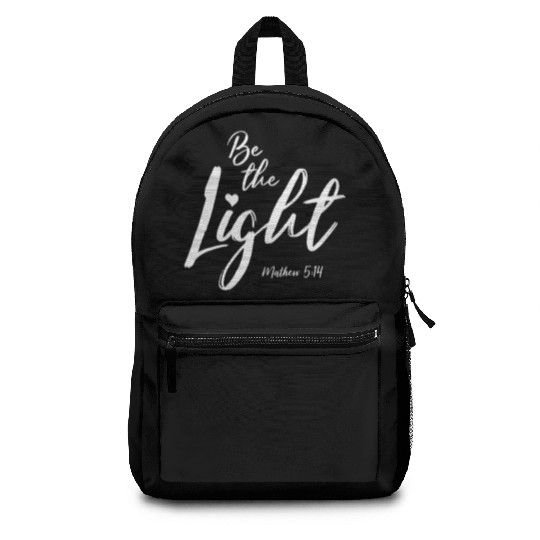 Be The Light Matthew 514 Christian Bible Verse T S Backpacks