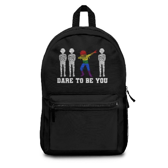 Dabbing Mummy LGBTQ Pride Halloween Backpacks