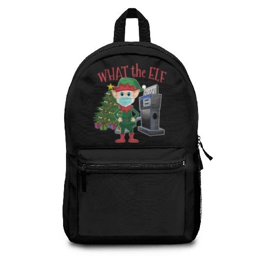What the Elf - Elf with Mask and Gas Pump Backpacks