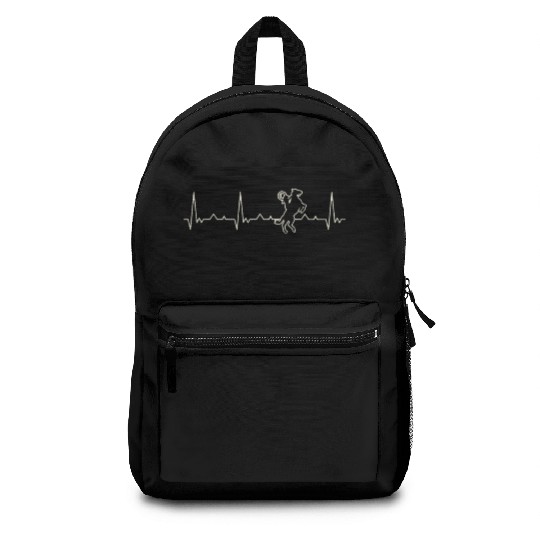 Horse. Heart. Love. EKG. Pulse. Beat. Backpacks