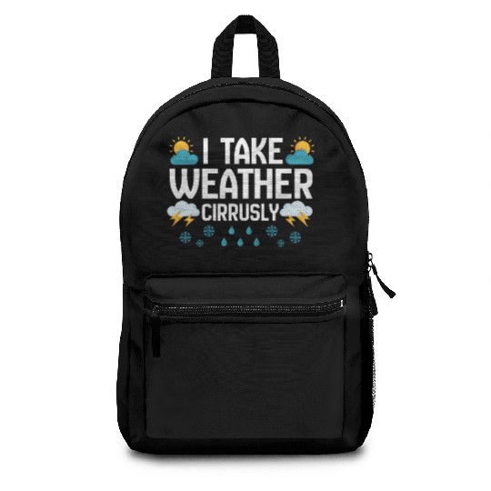 Weather Cirrusly Meteorologist Meteorology Storm Backpacks