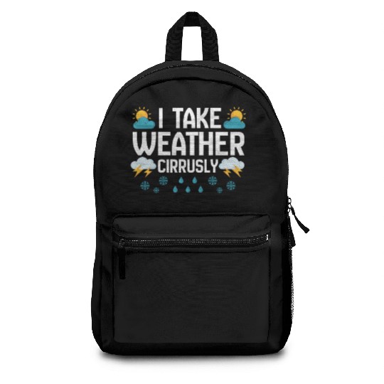 Weather Cirrusly Meteorologist Meteorology Storm Backpacks