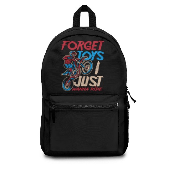 Motocross Boys Boy Motocross Racer Backpacks