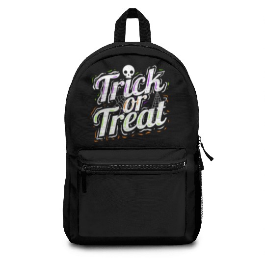 Trick Or Treat Spiderweb Halloween Backpacks