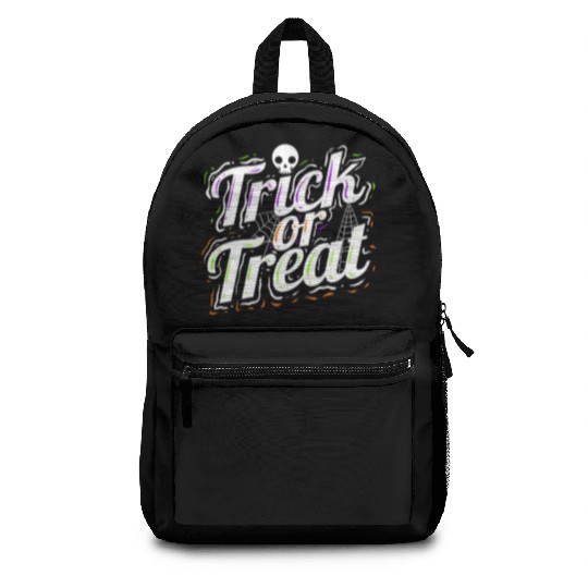 Trick Or Treat Spiderweb Halloween Backpacks