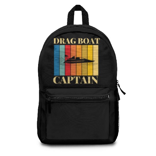 Drag Boat Racing And Speedboat Racing Backpacks