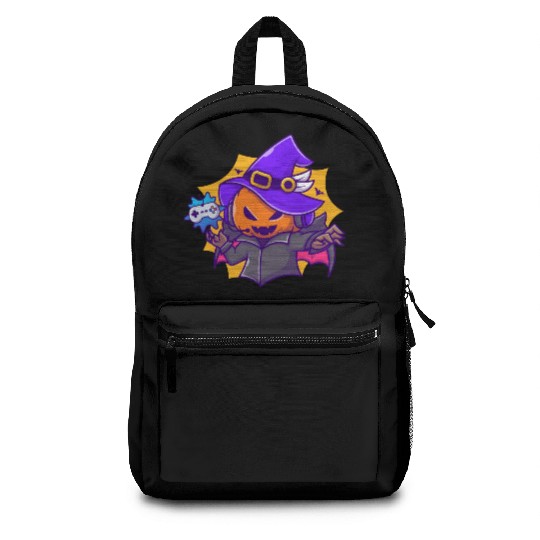 Gamer witches pumpkin vampire - halloween Backpacks
