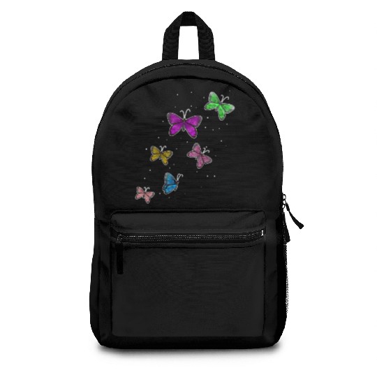 Colourful Butterflies Garden Women Butterfly Backpacks