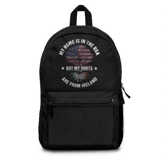 Ireland American Country Heritage Flags Backpacks