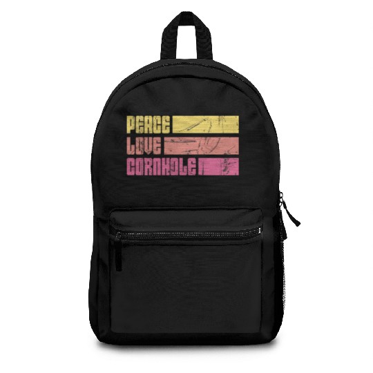 Peace Love Cornhole Backpacks