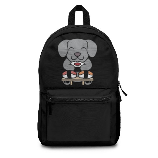 Sushi Lover Weimaraner Backpacks