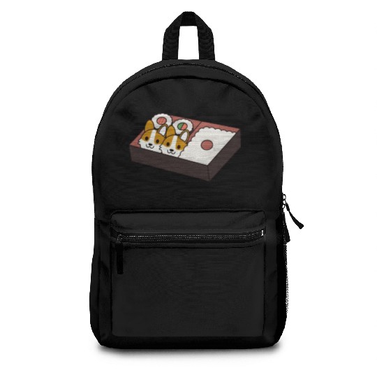 Sushi Bento Box Corgi Backpacks