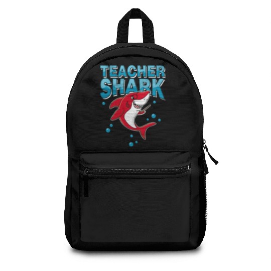 Teacher shark .. school student lessons enrollment Backpacks