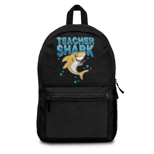 Teacher shark .. school student lessons enrollment Backpacks