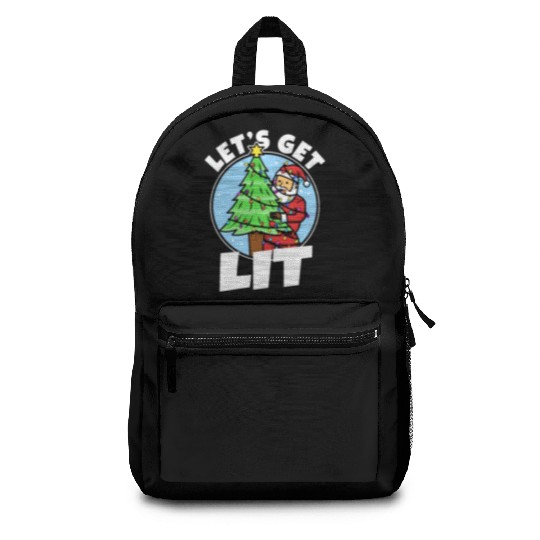 Lets get lit christmas Backpacks