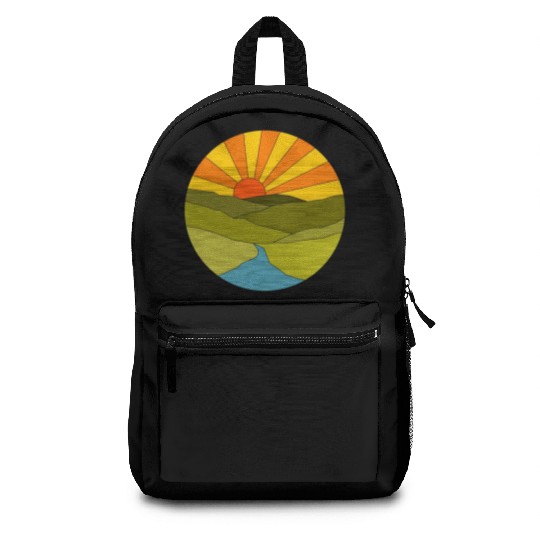 Sunrise geometrical Backpacks