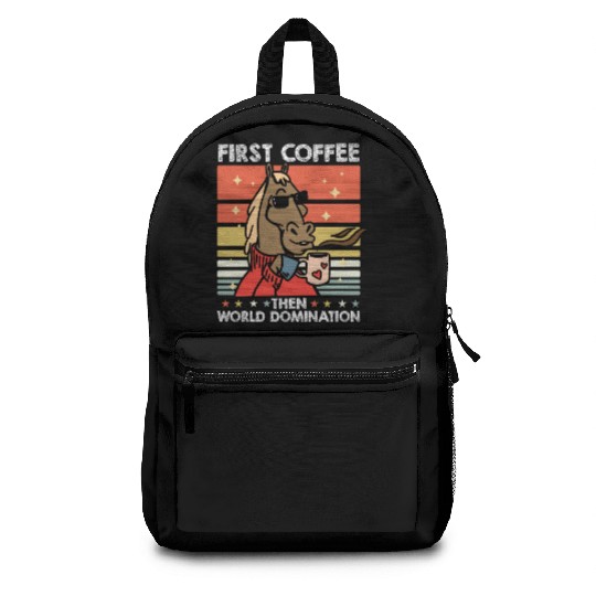 Horse Riding Sunglasses Coffee Backpacks